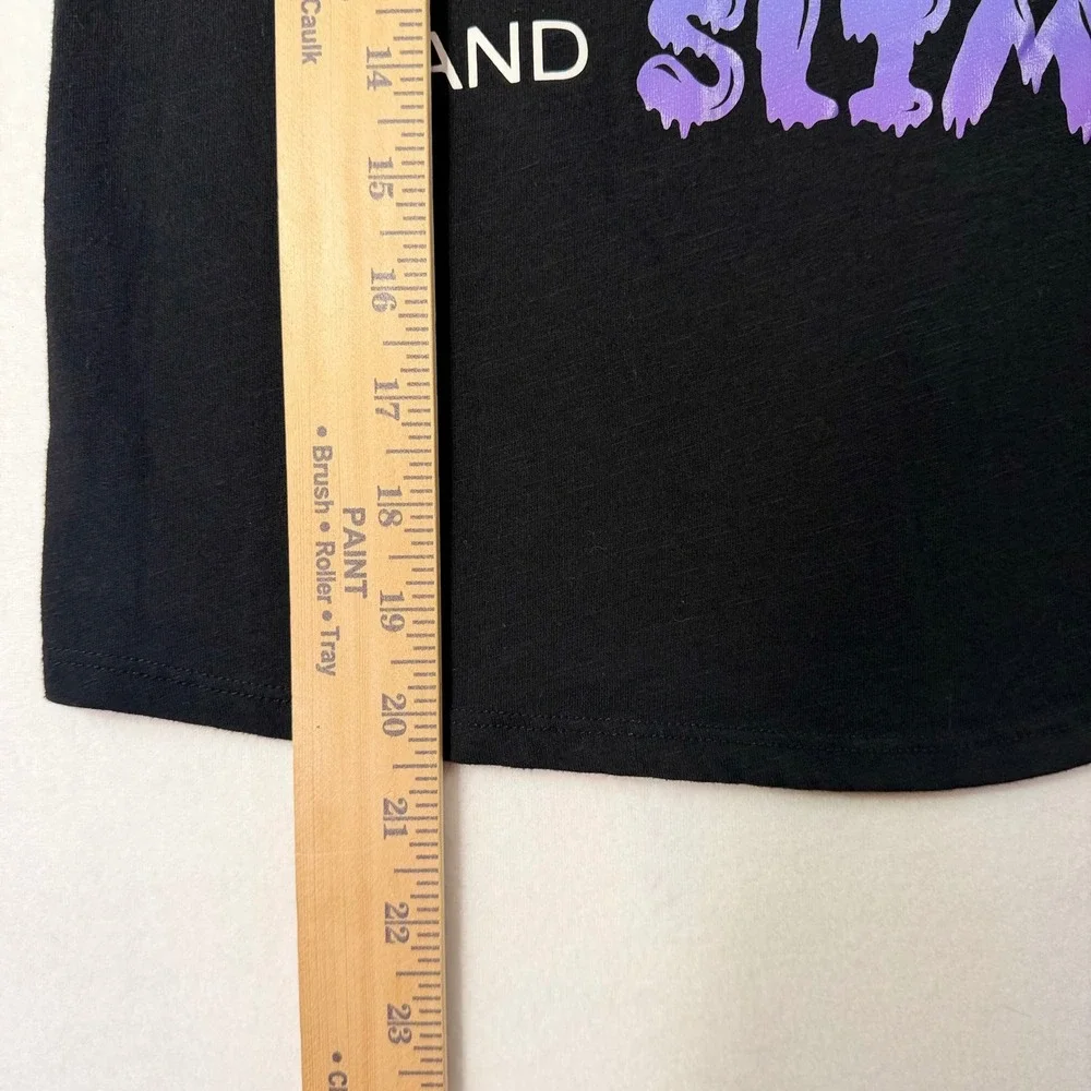 Girls Black Soccer and Slime Graphic Tee Shirt Size L 10-12